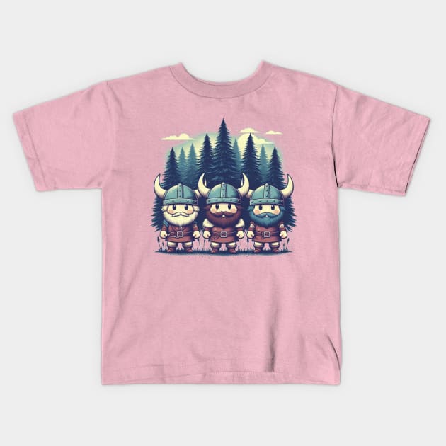 Viking Brothers V2 - Little Guys Kids T-Shirt by LarsonBrosSupplyCo